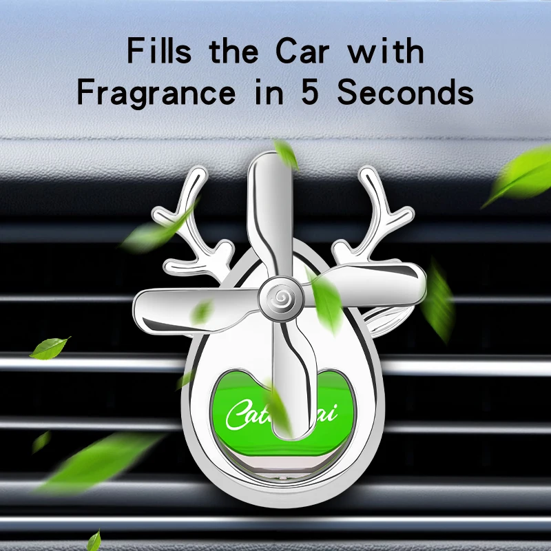 Pengharum mobil Kipas ventilasi AC Dekorasi interior mobil Aromaterapi dekorasi Pewangi mobil aroma tahan lama ringan