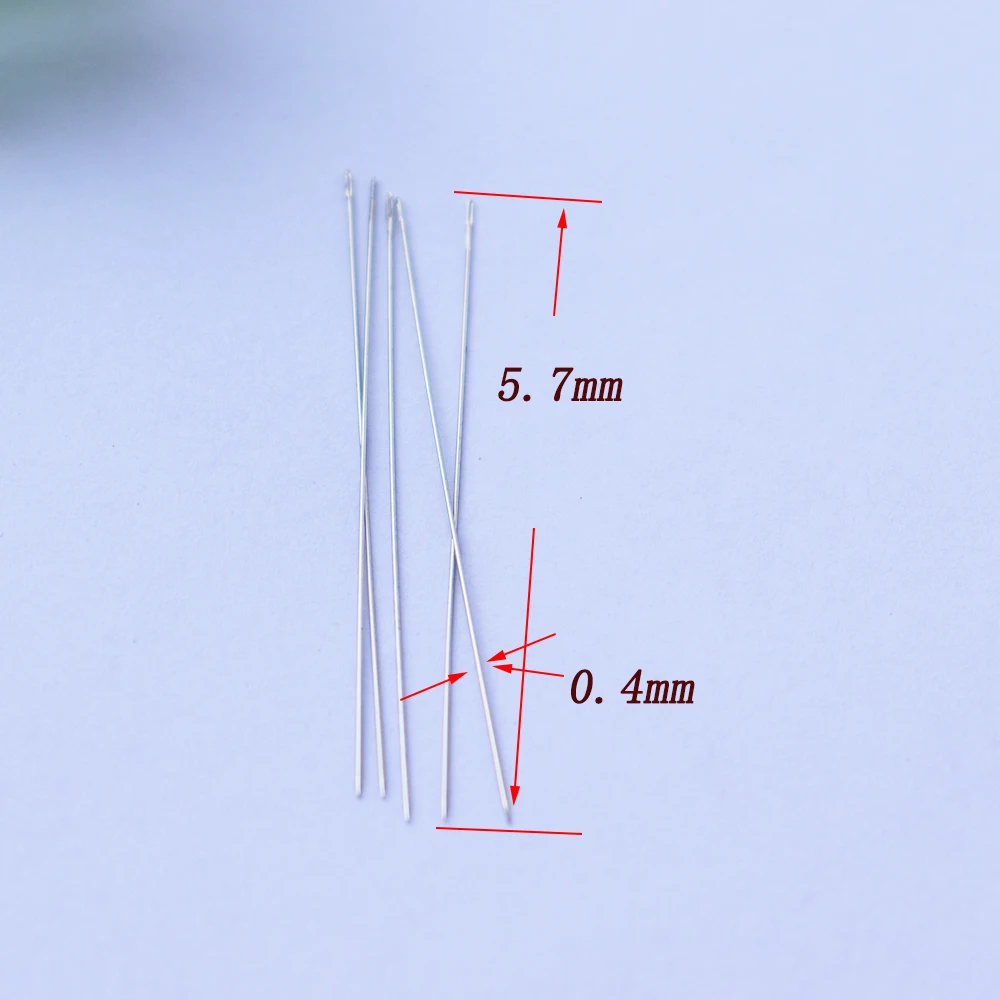 0.4mm Ultra-fine Needle Diy Manual Millet Bead String Bead Needle Hand Sewing Needles for Mini Buttons