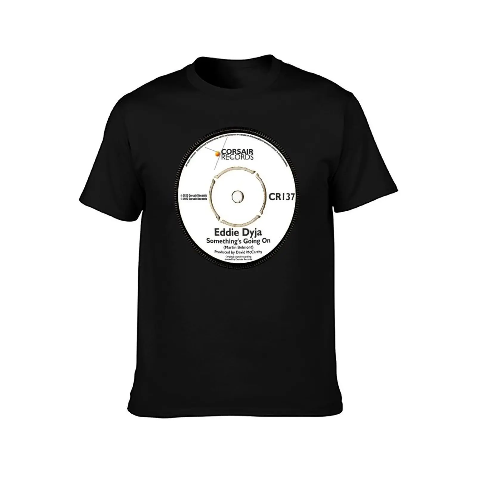 Eddie Dyja Debut Single Vinyl Record Label T-Shirt Lightweight Hiking T-Shirt