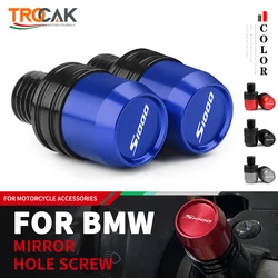2023 For BMW S1000XR S1000R S1000 R 2021 2022 S1000 RR 2015-2022 Motorcycle CNC Aluminum Mirror Hole Plugs Screw