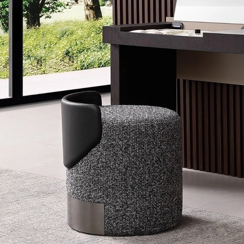 

Italian Minimalist Dressing Stools Modern Special Round Sense Designer Ottomans Hotel Restaurant Living Furniture Taburetek XYDZ