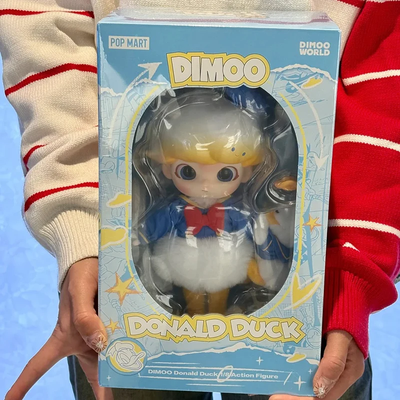 Genuine Dimoo Donald Duck 1/8 Movable Figure Kids Plaything Cute Doll Action  Made By Hand Christmas kawaii model kid girl Gifts