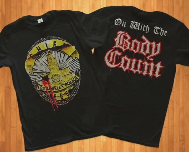 Body Count Shirt Vintage Tshirt 1992 Lapd Chief 666 Ice