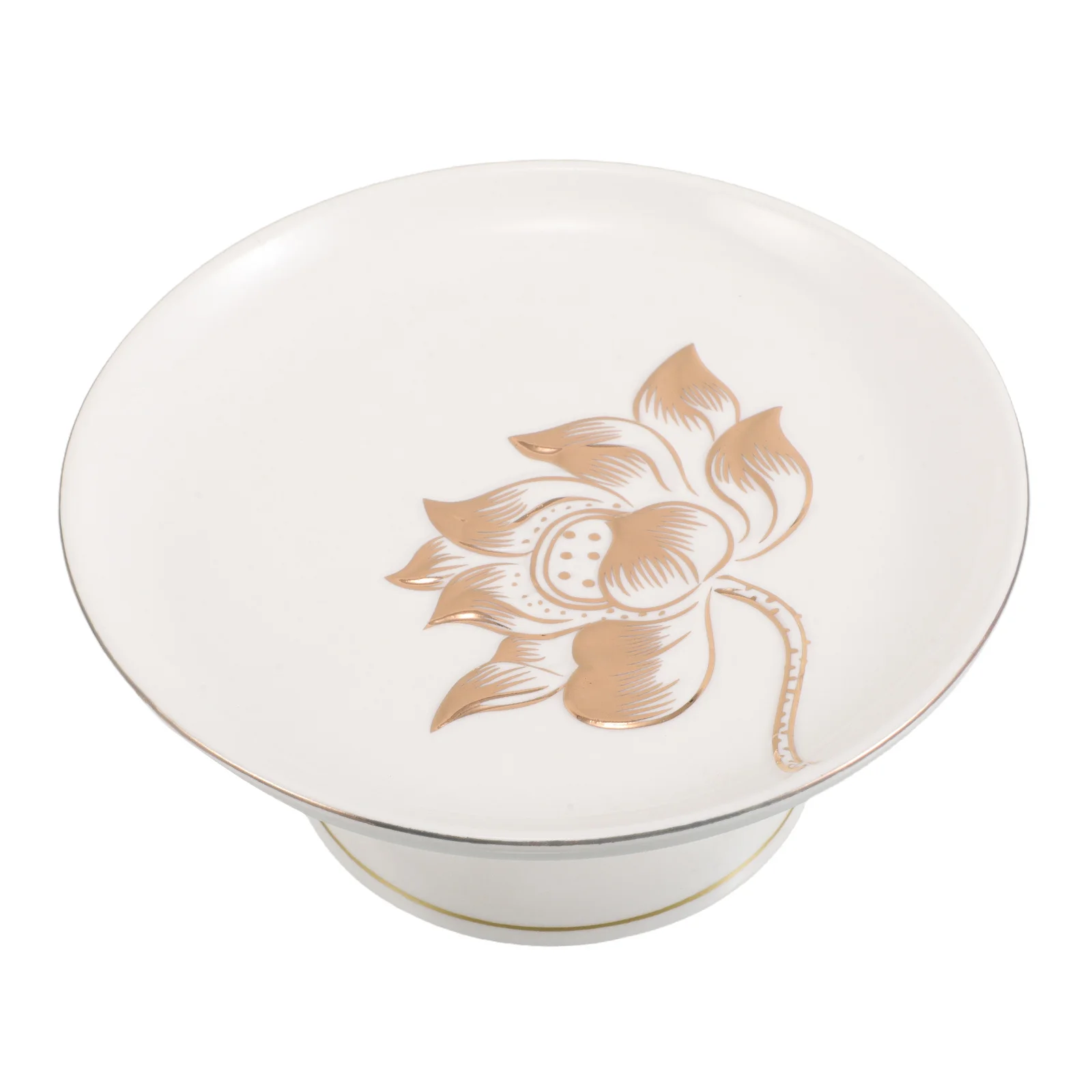 

Decorative Fruit Tray Bread and Basket Dry Plate Ceramic Bowl Dessert Salad Display Pedestal