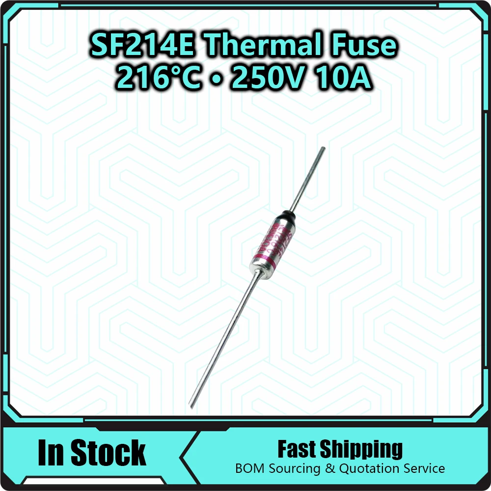 SF214E DIP SEFUSE Cutoffs for NEC Thermal Fuse 216 C 216 Degree 10A 250V Celsius Circuit Cut Off Thermal Fuse