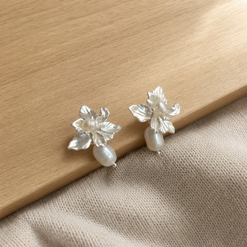 GANPUP Niedliche Perlen-Ohrhänger für Damen, Modischer Ohrschmuck, Accessoires, Geschenk für Party und Urlaub – Detail 9