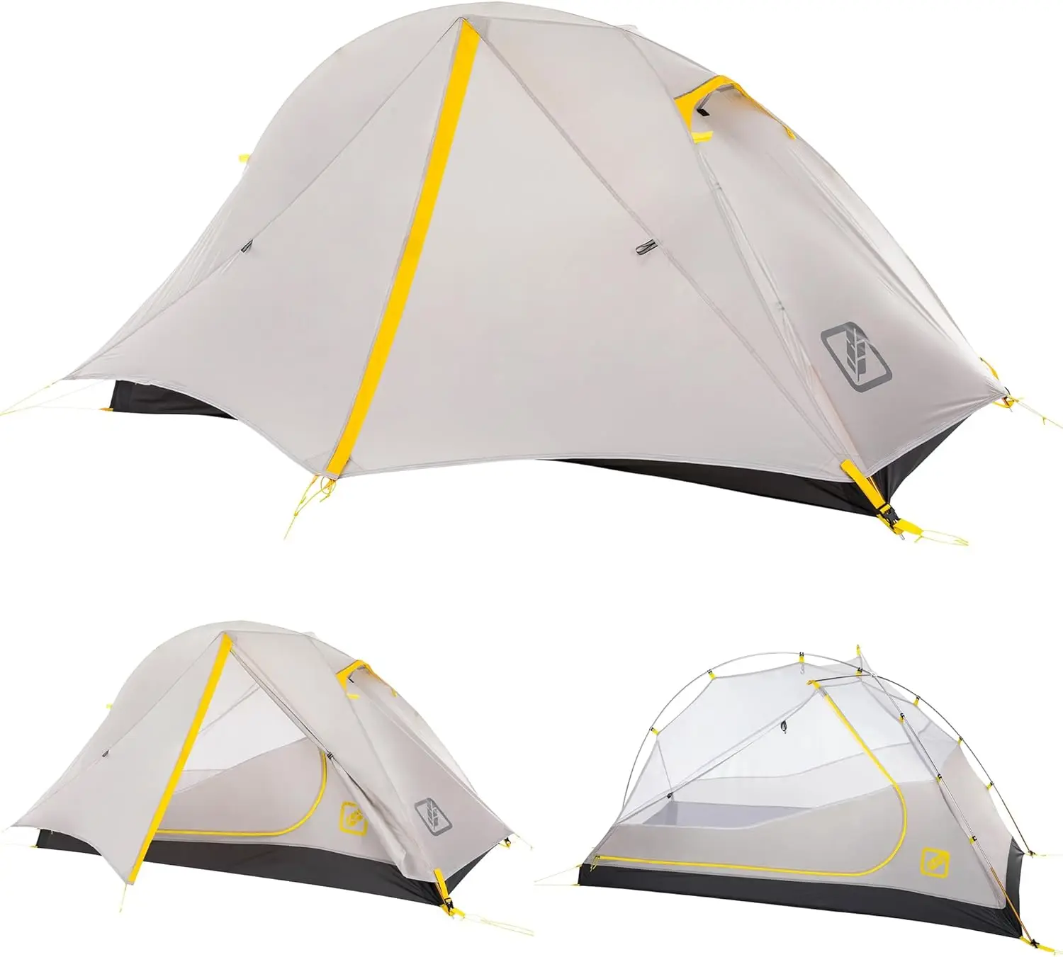 Backpacking Tent Lightweight for 3-Season Outdoor Camping, Hiking, and Biking - Includes Footprint