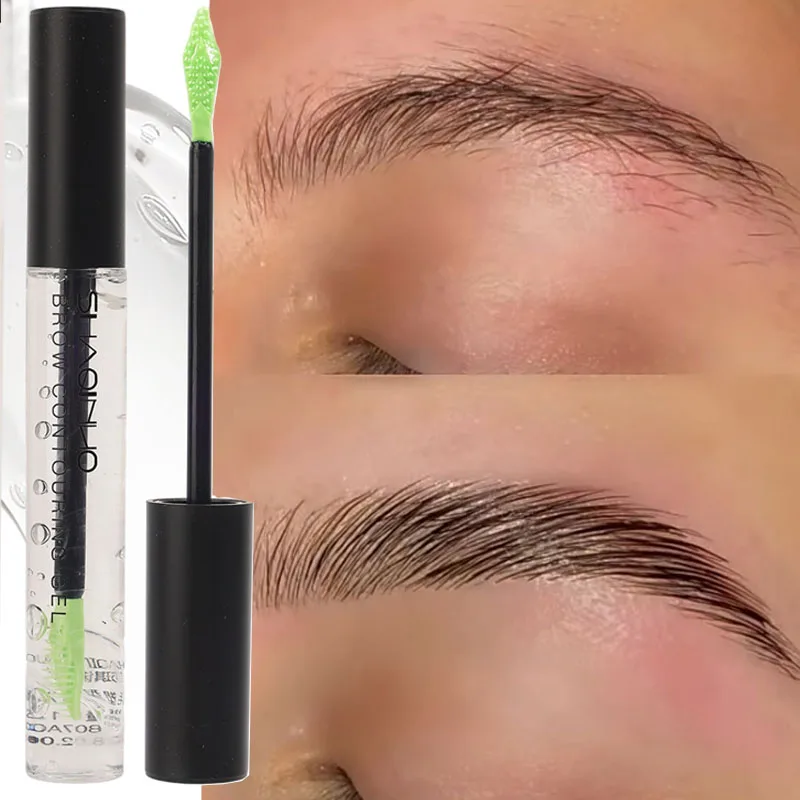 Waterdichte Wenkbrauw Gel met Borstel Blijvende 5D Wenkbrauw Styling Zeep Wax Fixer Sneldrogende Make-Up Brow Enhancers Schoonheid