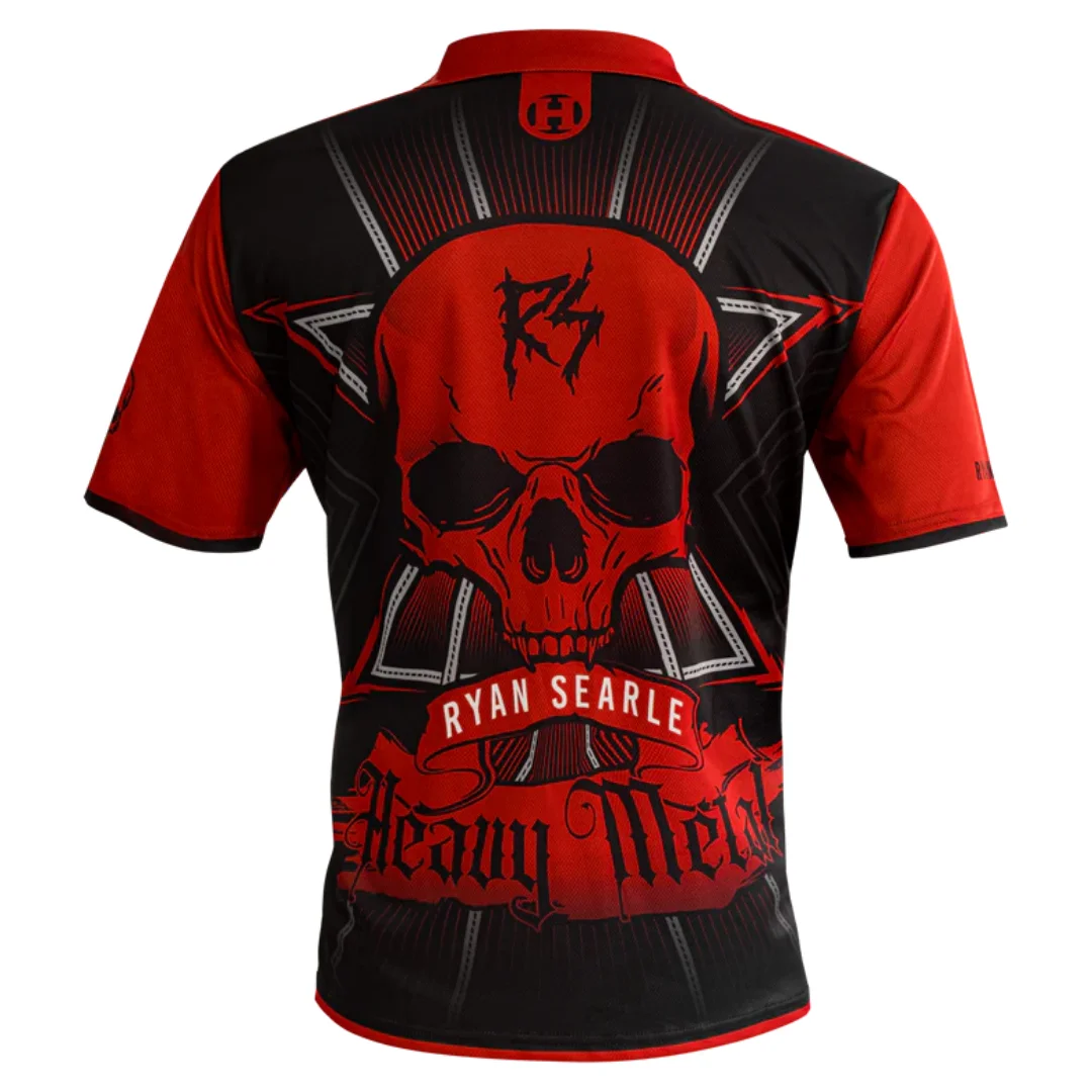 

Официальная рубашка с дартсом Ryan 'Heavy Metal Searle, спортивная быстросохнущая мужская футболка, детская одежда, футболка Y2k для женщин