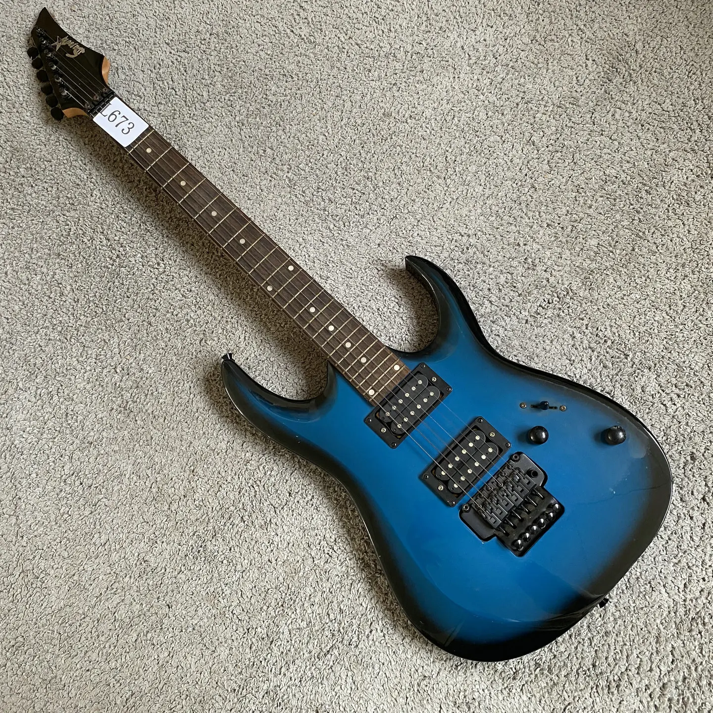 Электрогитара L673 Watson, 24 лада, с двойным тремоло Floyd Rose, корейского производства, с логотипом Block, для начинающих, в наличии