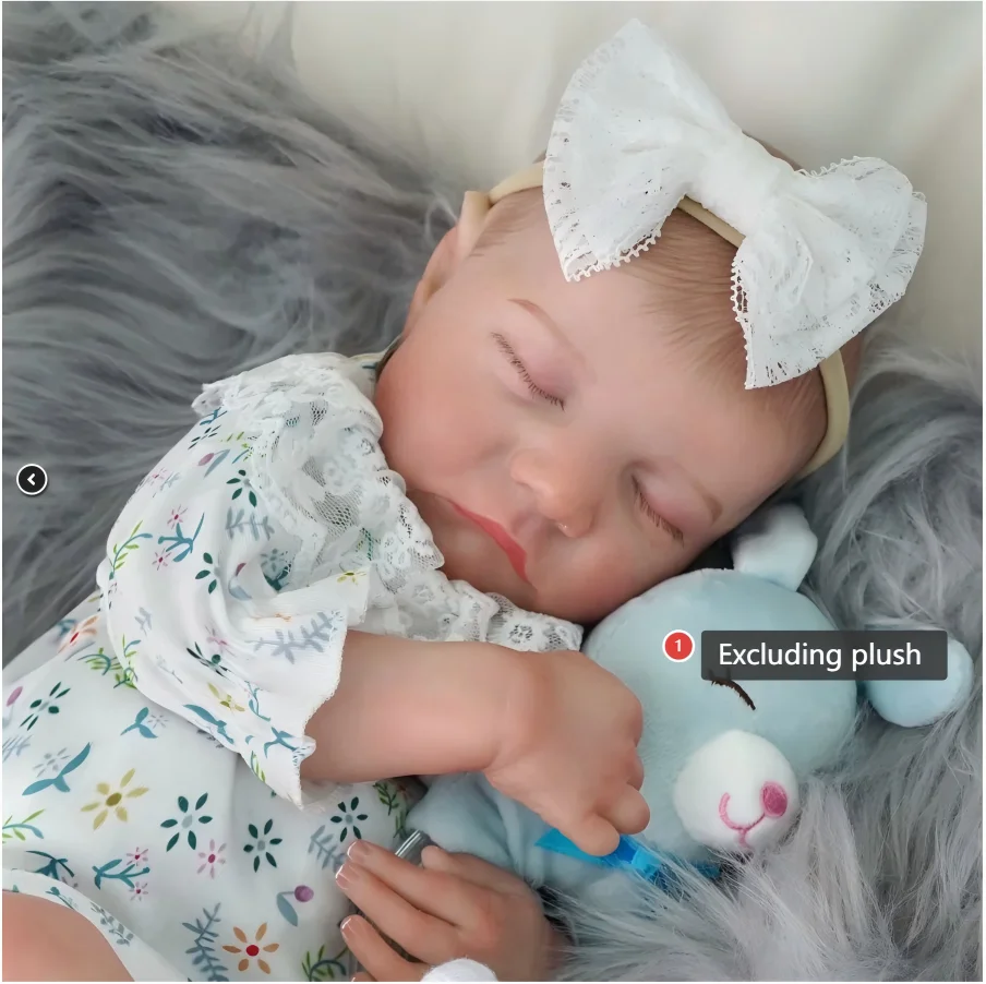 Lifereborn 48CM Levi Realistico Reborn Baby Doll Dettagliato dipinto a mano Real Soft Touch Peluche per ragazze Regali di Natale