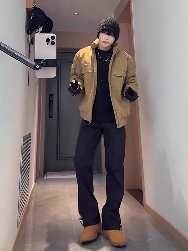 

ort Men's down Jaet White Du Feather Cotton Blend Ultra Cold Resistant Workwear Polyester Fiber Windproof Warmth