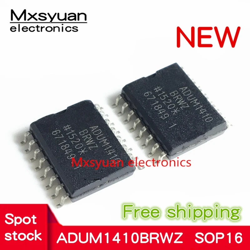 10pcs  ADUM1410 ADUM1410BRWZ ADUM1410BRW SOP16 100% New Spot Stock