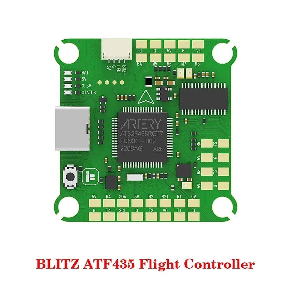 IFlight BLITZ ATF435 스택 ICM42688 32MB 블랙박스 (BLITZ E55 4-IN-1 ESC 2-6S Lipo 포함) 및 BLITZ 1.6W VTX 포함 RC FPV 드론용