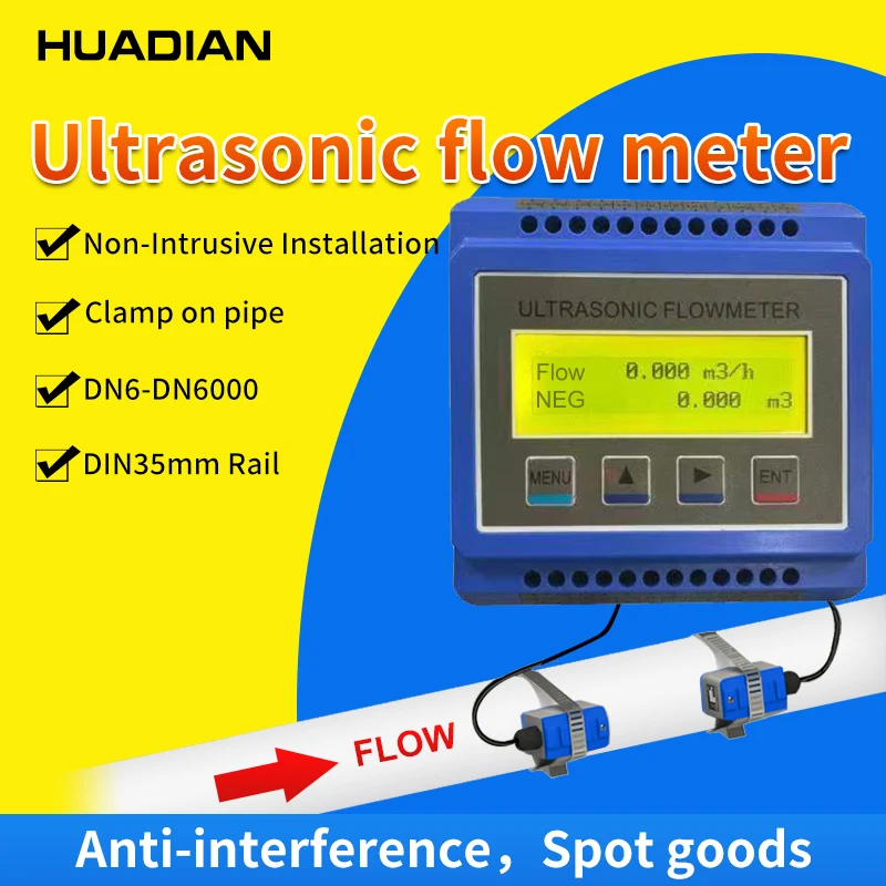 Промышленный 2-дюймовый цифровой расходомер горячей воды Tuya из нержавеющей стали Modbus портативный интеллектуальный модуль ультразвуковой расходомер жидкости Промышленный 2-дюймовый цифровой расходомер горячей воды Tuya из нержавеющей стали Modbus портативный интеллектуальный модуль ультразвуковой расходомер жидкости