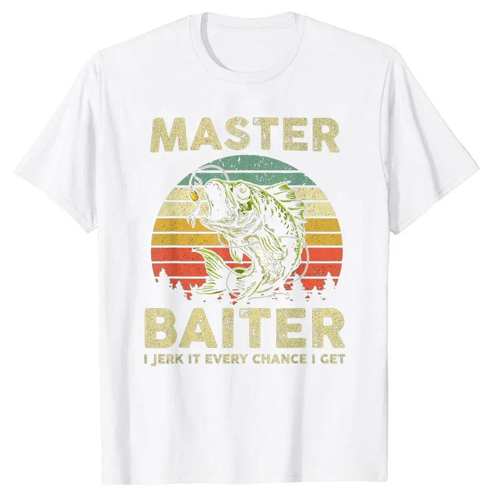 Short-Sleeve Fashion Tshirt Clothing Casual Basic T-shirts Master Baiter Every Chance I Get Funny Fishing Tee Tops Round Neck