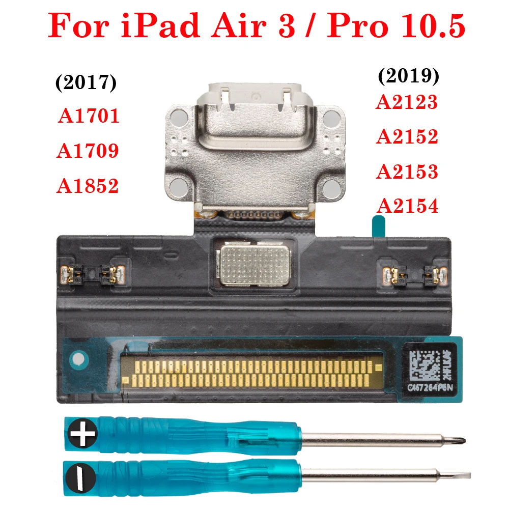 

Pop Dock Connector Data Plug Jack Socket USB Charging Port Flex For IPad Air 3 Pro 10.5 A1701 A1709 A1852 A2123 A2152 A2153 A21