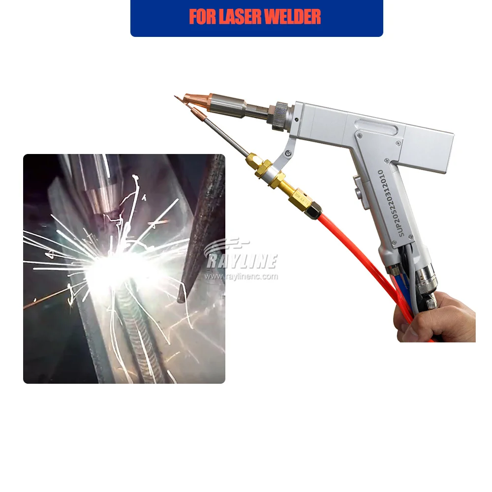 

Aluminum Stainless Steel Carbon Steel Metal 1000W 1500W Handheld Welder Fiber RAYLINE 4 in 1 Laser Welding Head