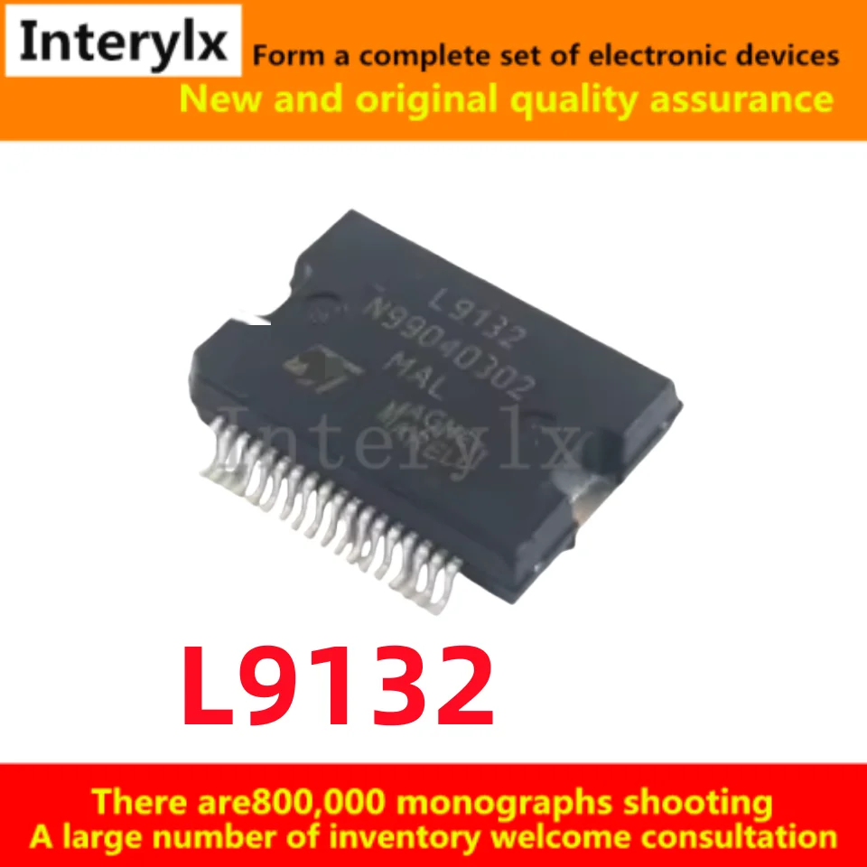 10 unids/lote L9132 L9132-LF parche HSSOP36 motor de automóvil ordenador IC chip de inicio de gestión de energía
