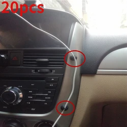 High Quality Car Wire Tie Clip Fixer Organizer Clamp Cord Cable Forinterior Mouldings Gv80 Mini Gt Automobile Accessories