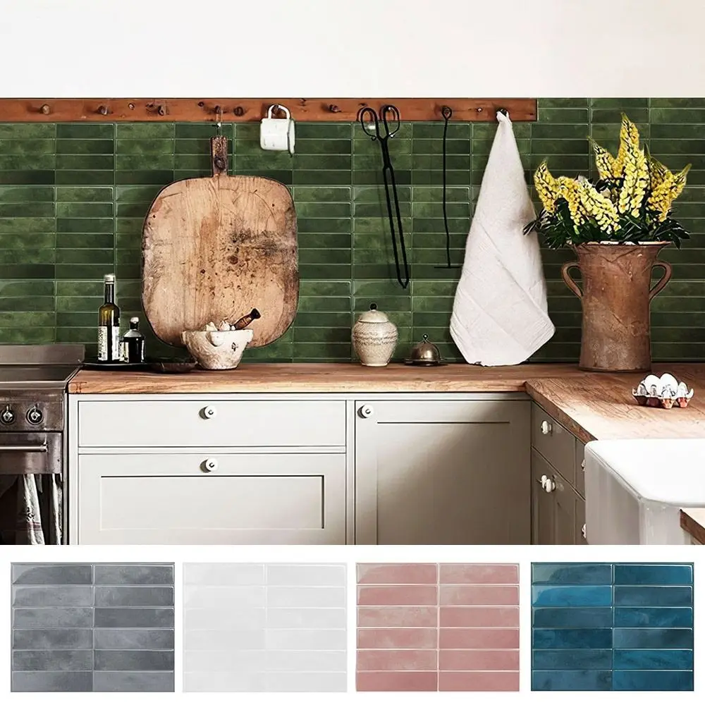 Waterproof Self Adhesive Tile Wall Stickers Moisture-proof Oil-proof Wall Decal Anti Fouling DIY Stove Sticker