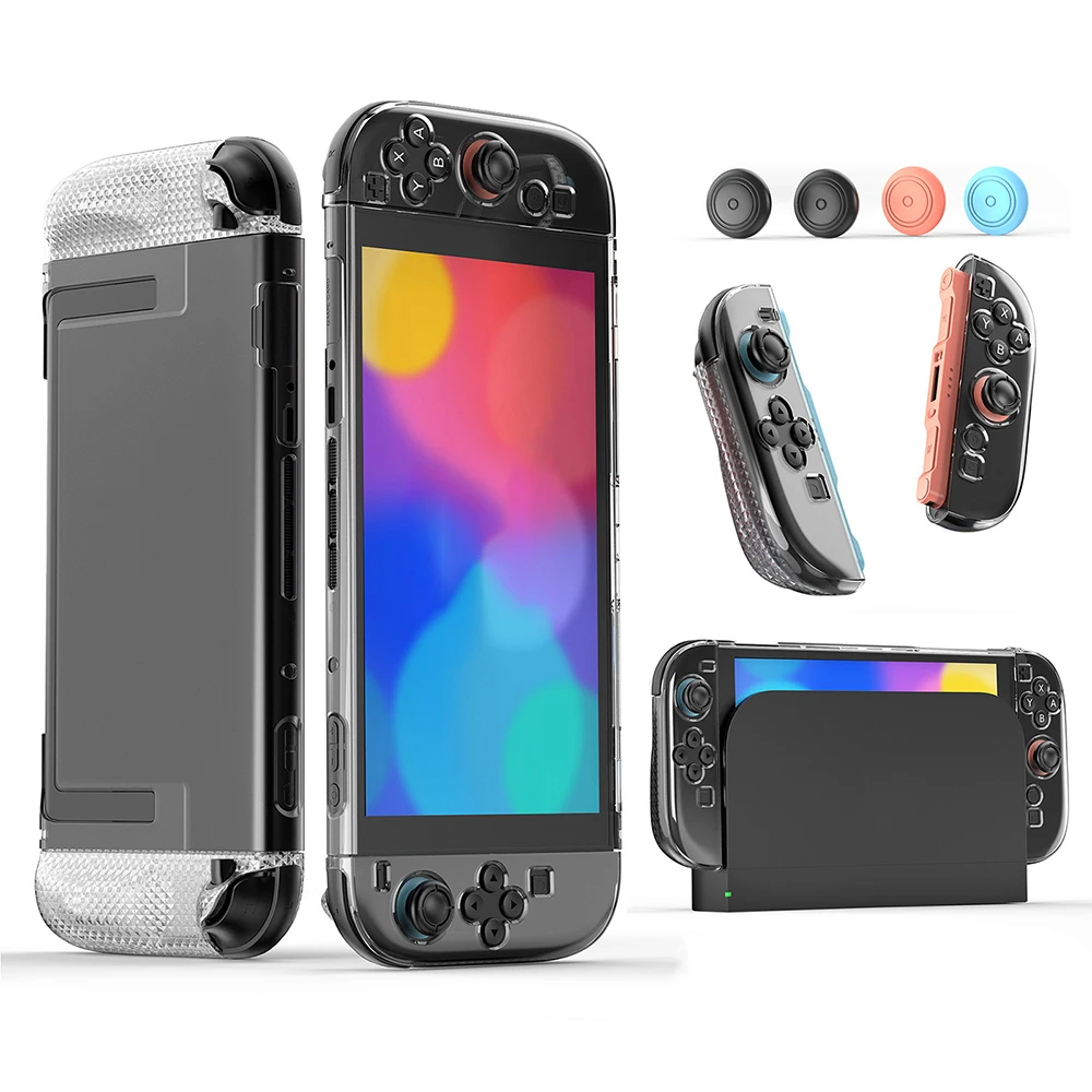 Transparente PC-Hartschale für NS Switch 2 Joycon Controller, geteilte Schutzhülle, Hautschale, Schutz für Switch 2-Zubehör