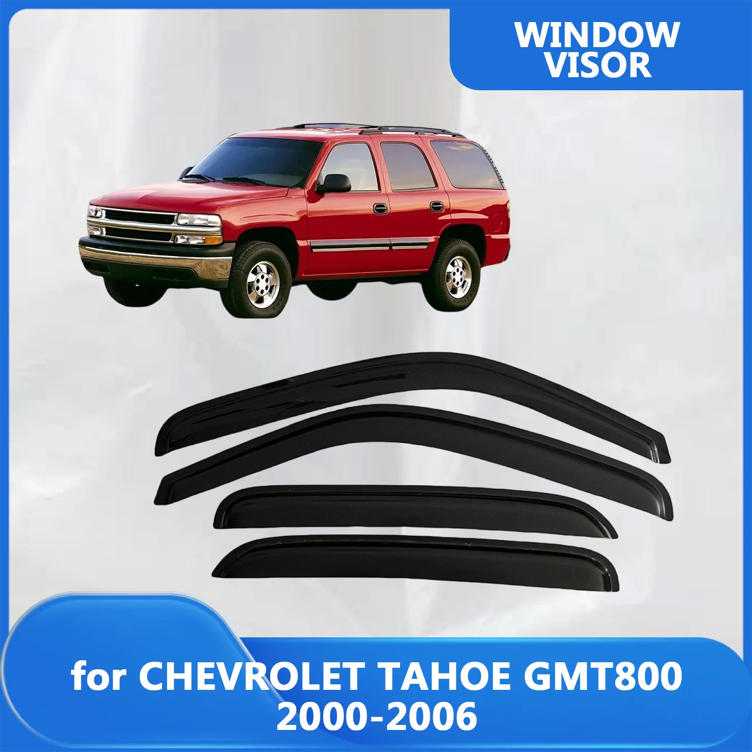 

Window Visor for CHEVROLET TAHOE GMT800 2000 2001 2002 2003 2004 2005 2006 Wind Deflectors Rain Guards Door Visor Vent Shades