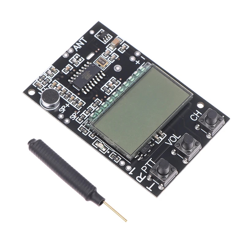 FM Walkie Talkie Circuit Board FM Receiver Board Multi-function FM Transmitter Receiver Module 7 Frequency DC3.3-6V