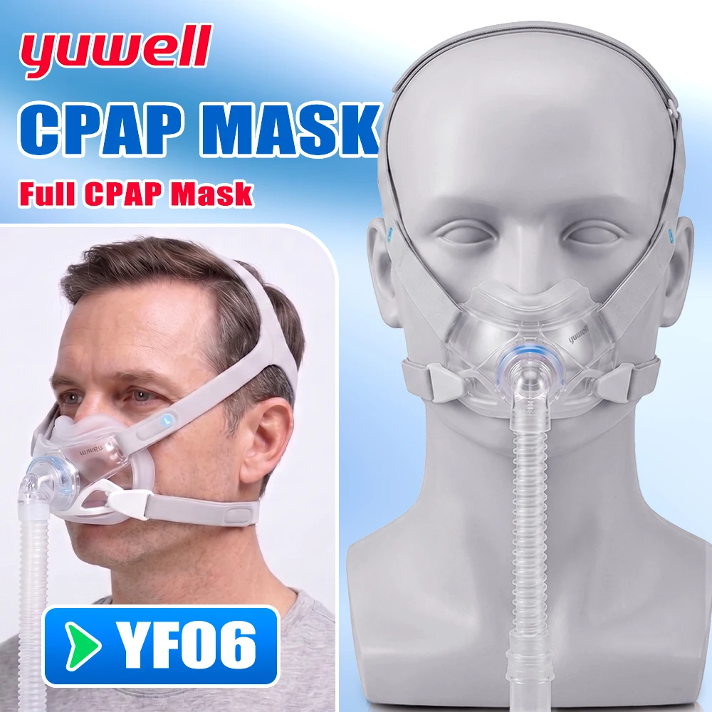 masque-cpap-yuwell-yf-06-avec-sangle-de-tete-masque-complet-auto-cpap-apap-bipap-pour-appareil-respiratoire-medical-apnee-du-sommeil-anti-ronflement
