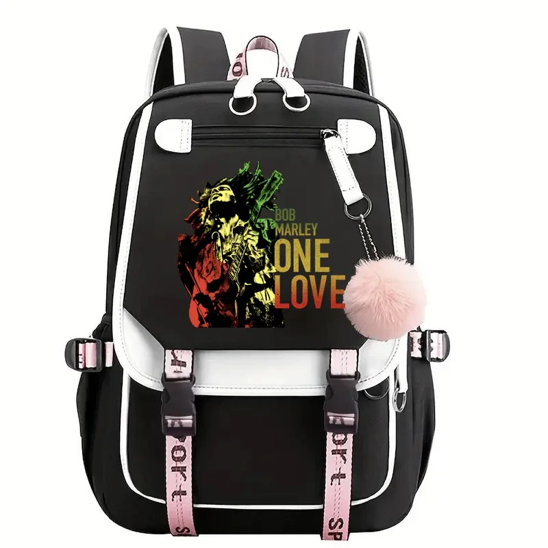 

2025 Bob Marley: One Love Backpack Print Backpacks Girls School Bag for Teenager Laptop Backpack for Fans Gift