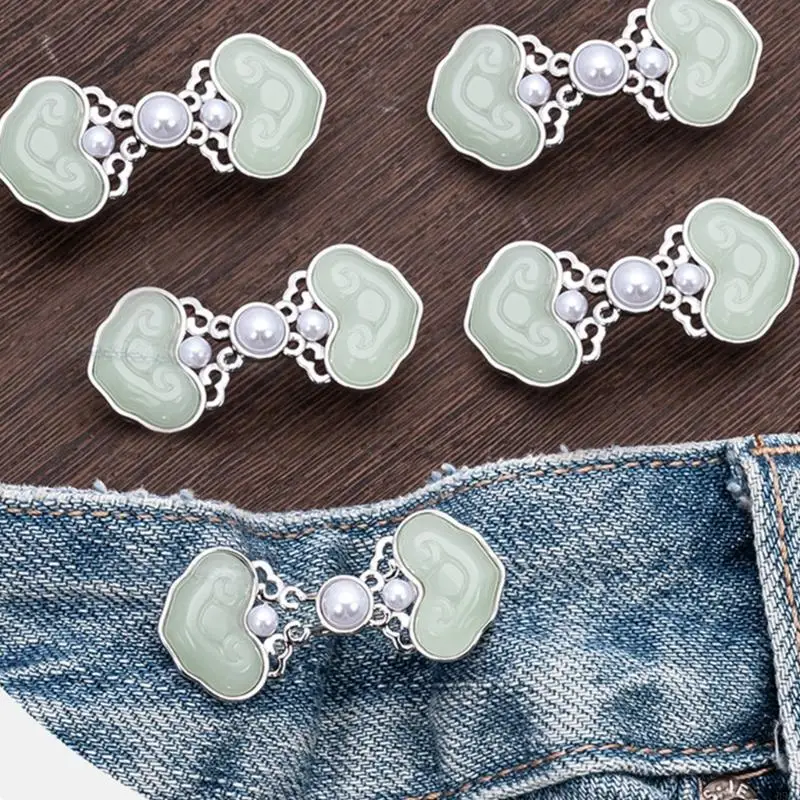 B95f Stili cinesi Riduster in Sfigto jeans sciolti con perle decors Women Weaband Extender Design 3pcs 3pcs