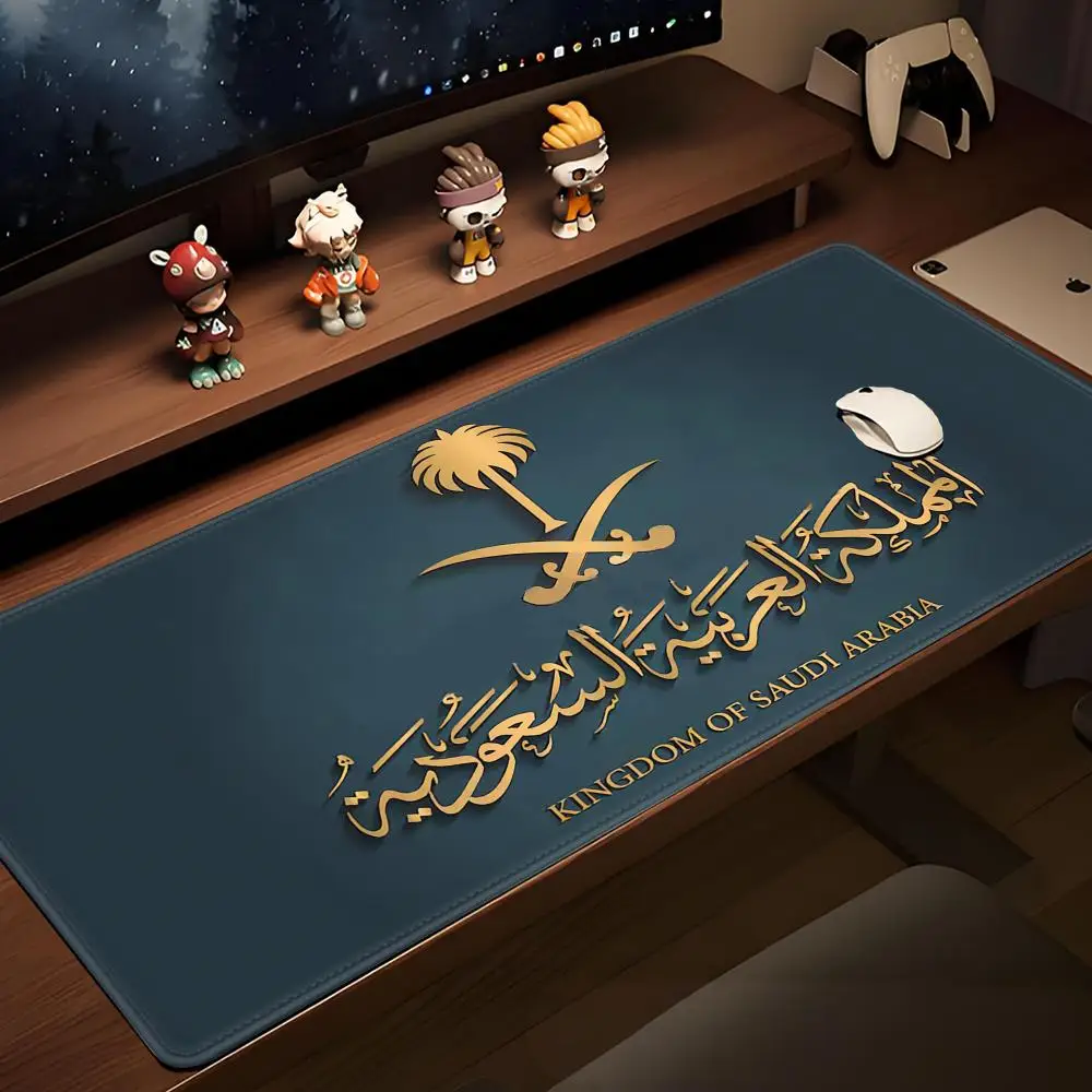 HYBXAXC Unique 3mm Thicking Mouse Pad Kingdom Of Saudi Arabia Flag Desk Mat Good Feel Moderate Hardness and Softness High-end