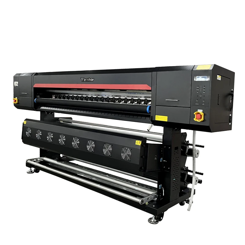 for 1.85m speed stable 4heads industrial sublimation printing machine i3200 wide format sublimation printer for t shirts with