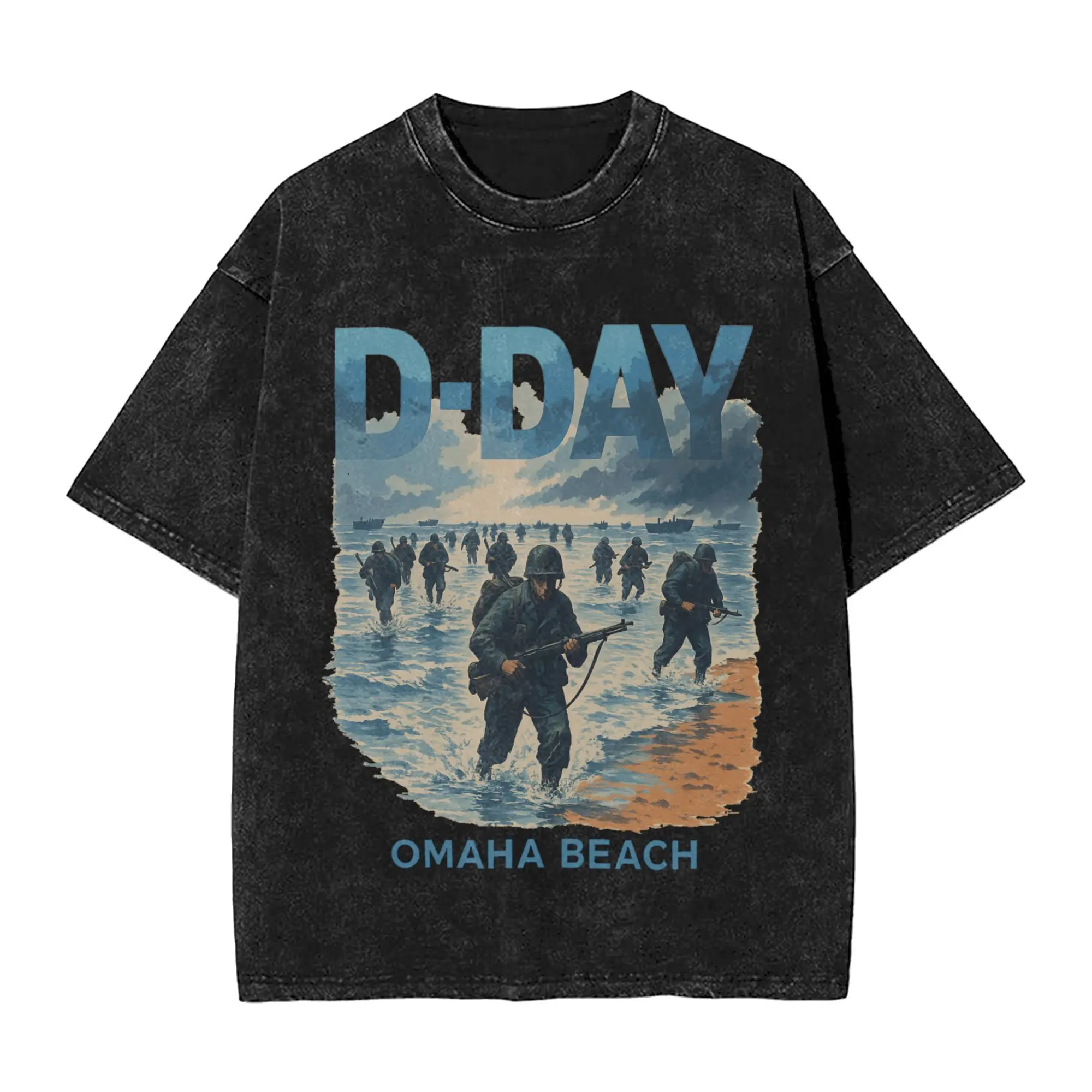 

Мужская футболка D Day 81st 1944 2025 времен Второй мировой войны для мужчин, юмористические футболки из 100% хлопка с круглым вырезом и короткими рукавами, летние топы