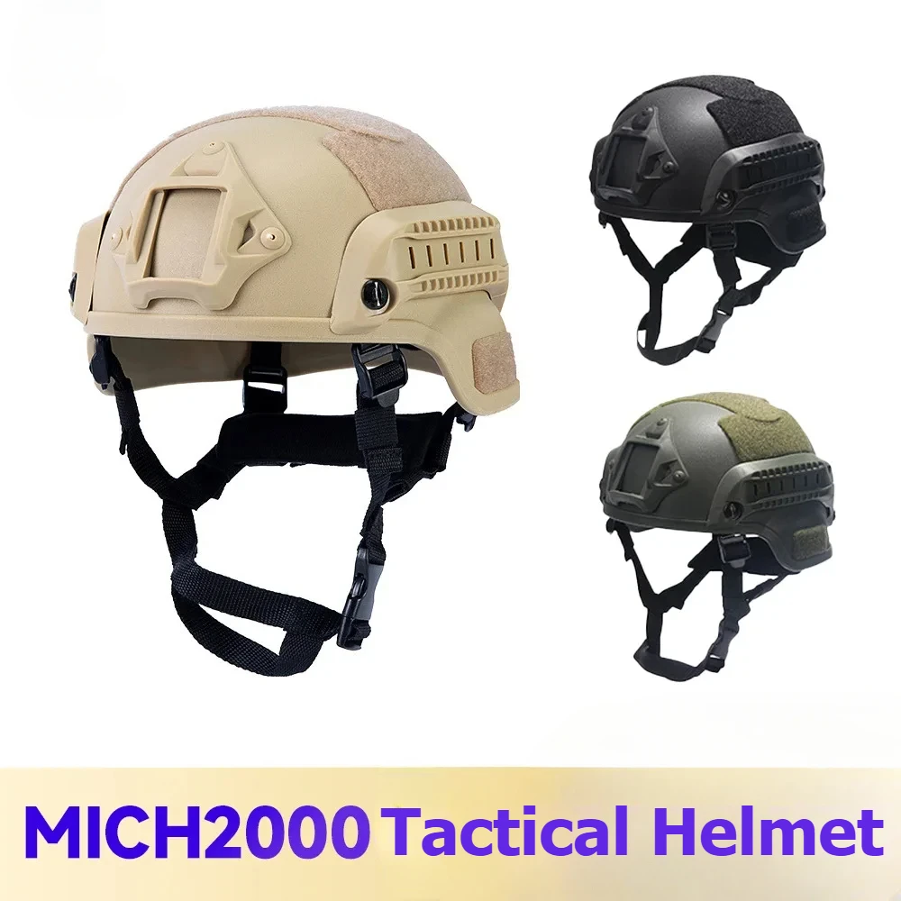 MICH2000 Tactical Helmet Men's Outdoor Sports Protection Real CS Equipment Protective Gear Bicycle Riding