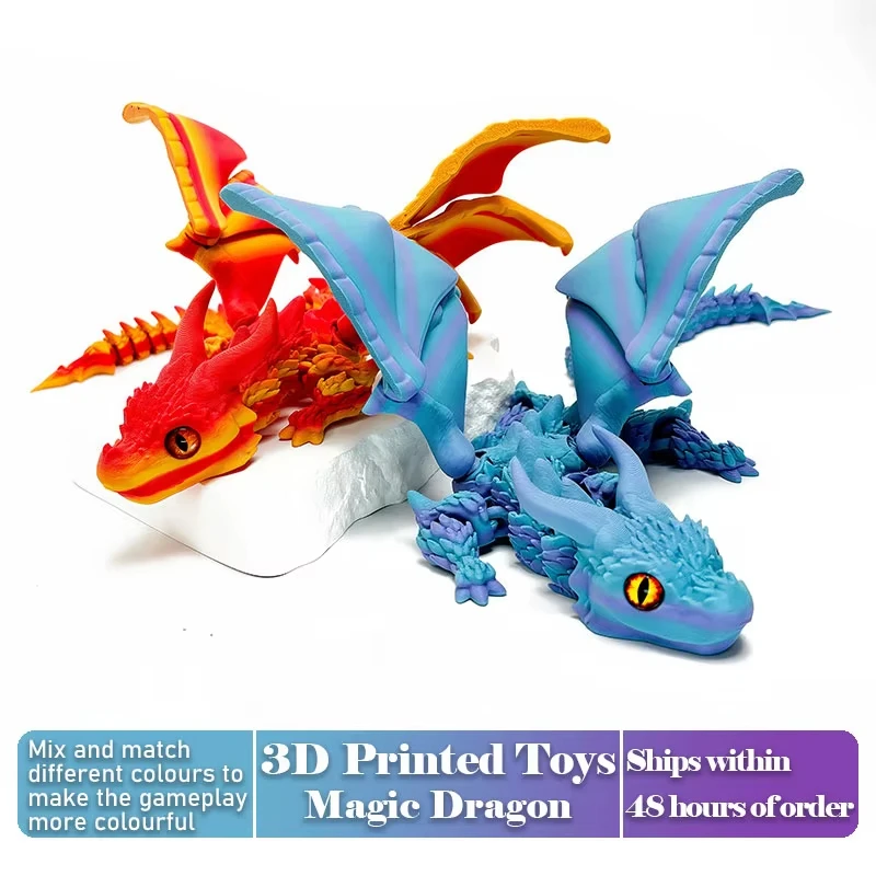 3D Printed Dinosaur Toys - Movable Joints Egg Shell T-Rex Spinosaurus Triceratops Brachiosaurus for Desktop Creative Decor