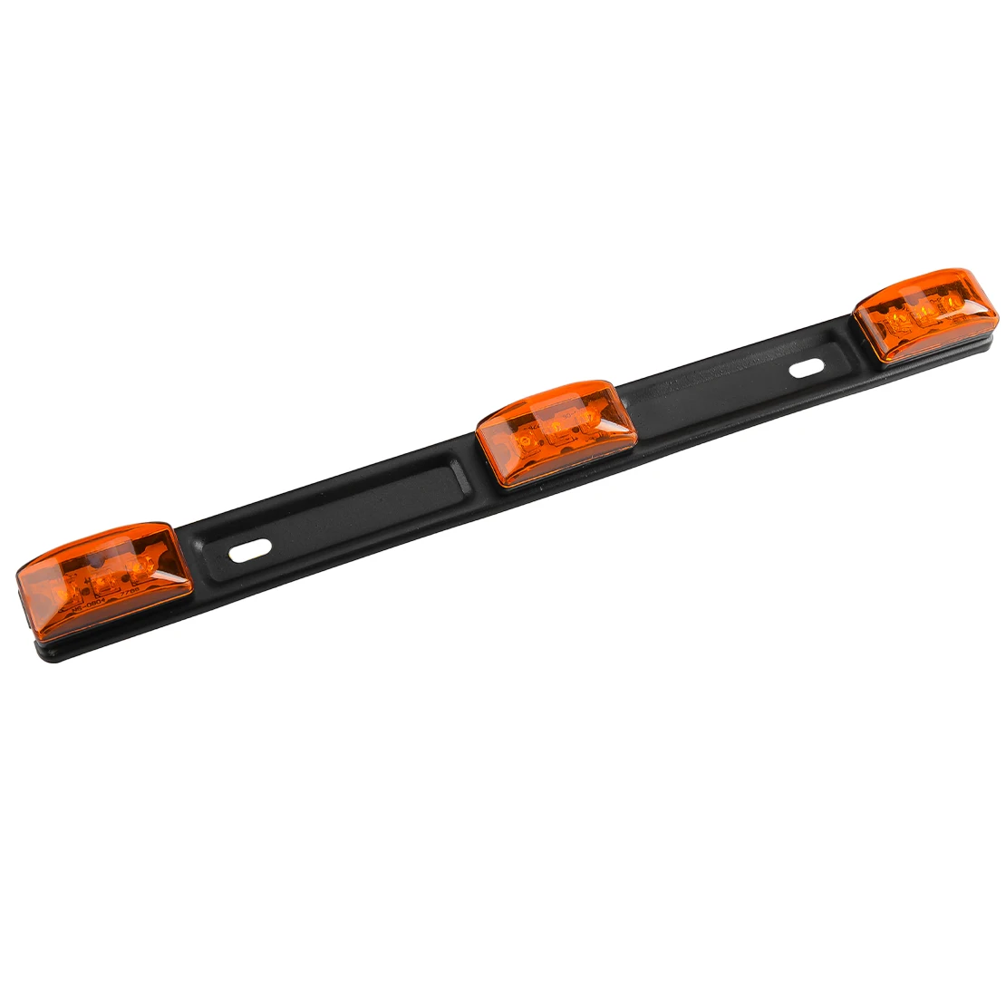 12V 3W IP67 2pcs Stainless Amber LED Rear Clearance ID Marker Light Bar Fit for Truck Trailer Pickup Boat Tail Lamp