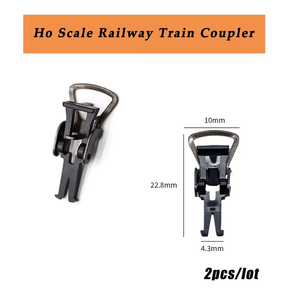 

2pcs Ho Railway Train Coupler Model 1:87 Universal Hook Accessories Diy Model Making Kits Railroad Layout for Diorama
