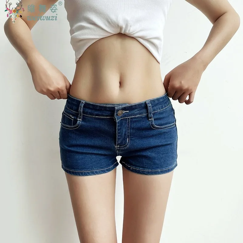 Shorts Vaqueros Retro de Cintura Baja con Cremallera para Mujer, Ajustados, Elásticos, Estilo Picante, Ropa de Calle Informal, Harajuku, Y2K, Hip Hop, Pantalones Cortos de Moda