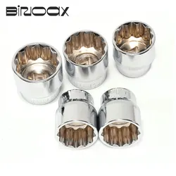 Binoax-juego de llaves de trinquete de 12 dientes para coche, herramienta de mano de reparación de automóviles, brocas cortas de 8-32mm, 1/2