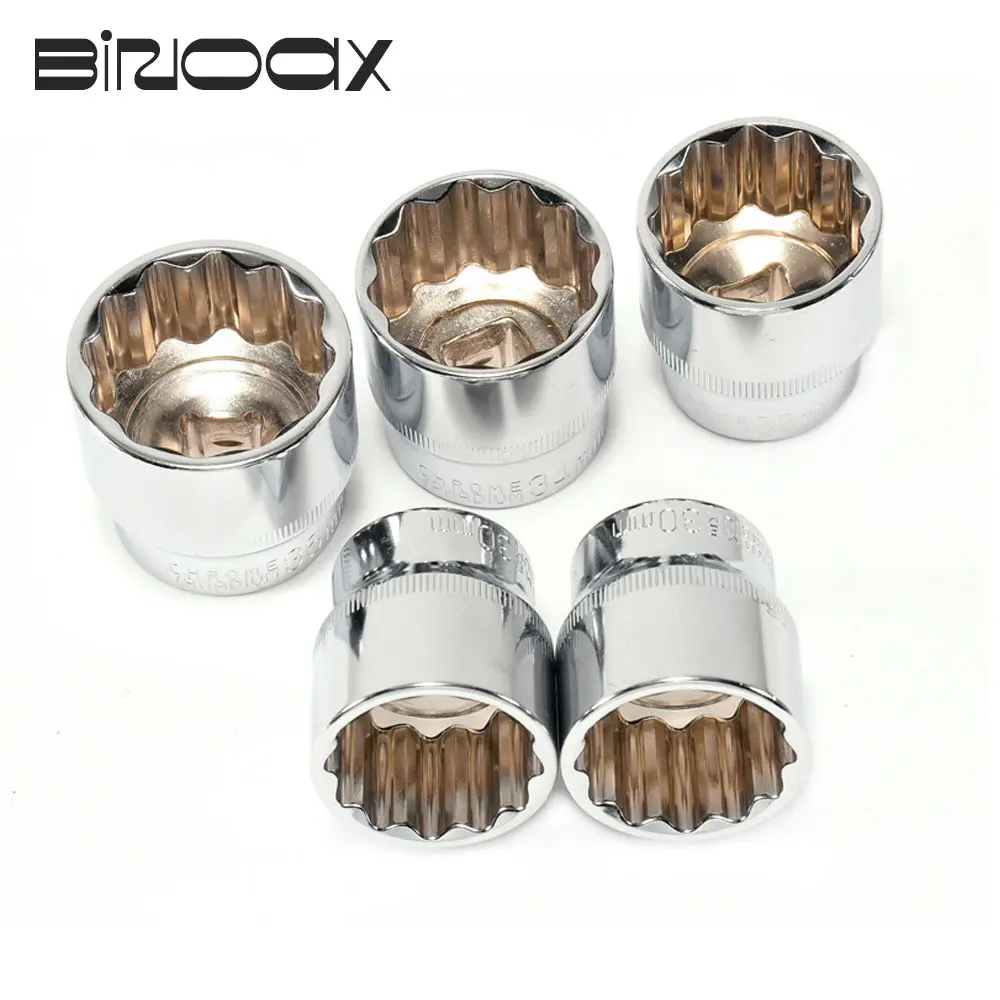 Binoax Unidade 12 Ponto Curto Soquete Bit 832 mm Catraca Chave 12 Dente Conjunto de Soquete para o Reparo do Carro Ferramenta de Mão
