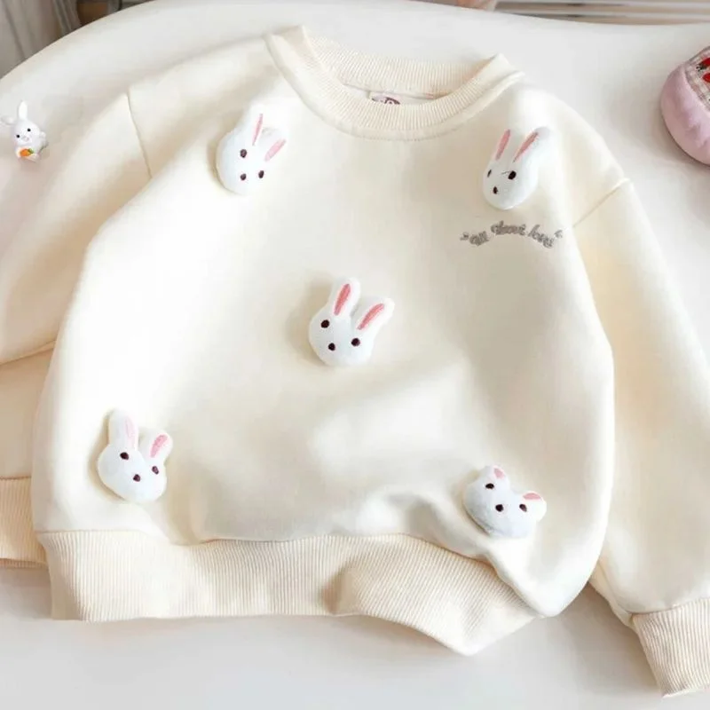 

Spring Autumn Children's 3D Sweatirt Soft Wool Blend Knitted Girl's Faion Comfortable Warm Kids Clothing Baby Knitwear