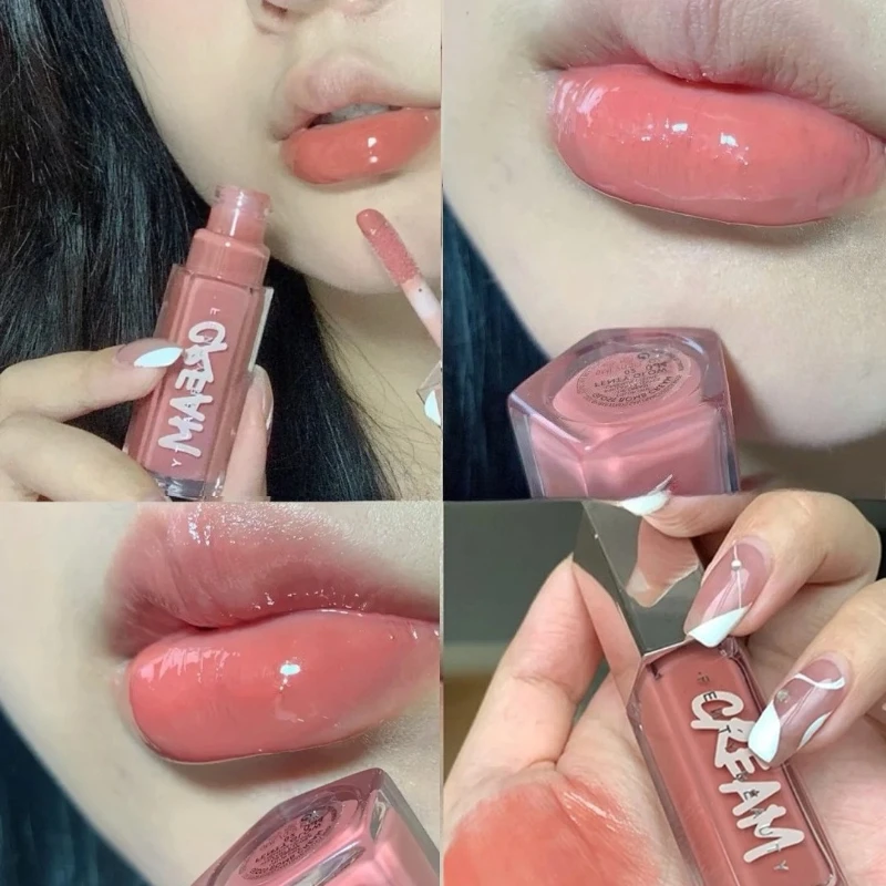 Fashion Multi-color Contour Stick Concealer Facial Matte 3D Diamond Highlight Non Fading Water Gloss Natural Lip Gloss Cosmetics