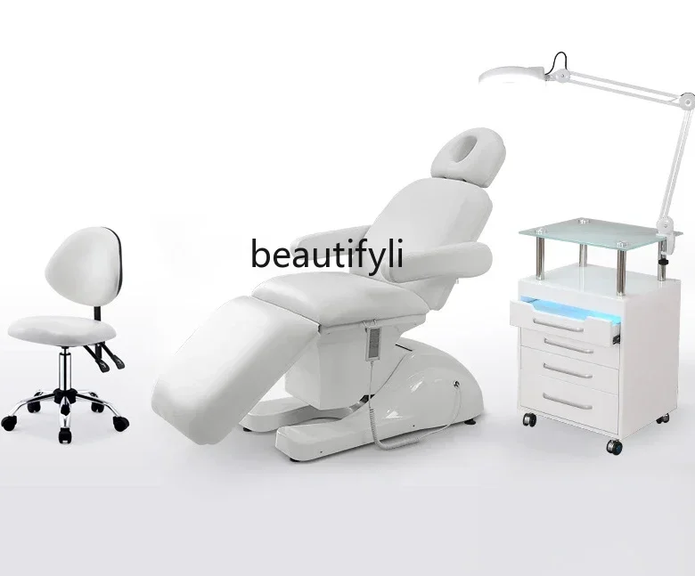 Lit électrique pour écouteurs de beauté, chaise de traitement spécial pour salon de beauté, lit de micro proporplastique, lit de clinique dentaire