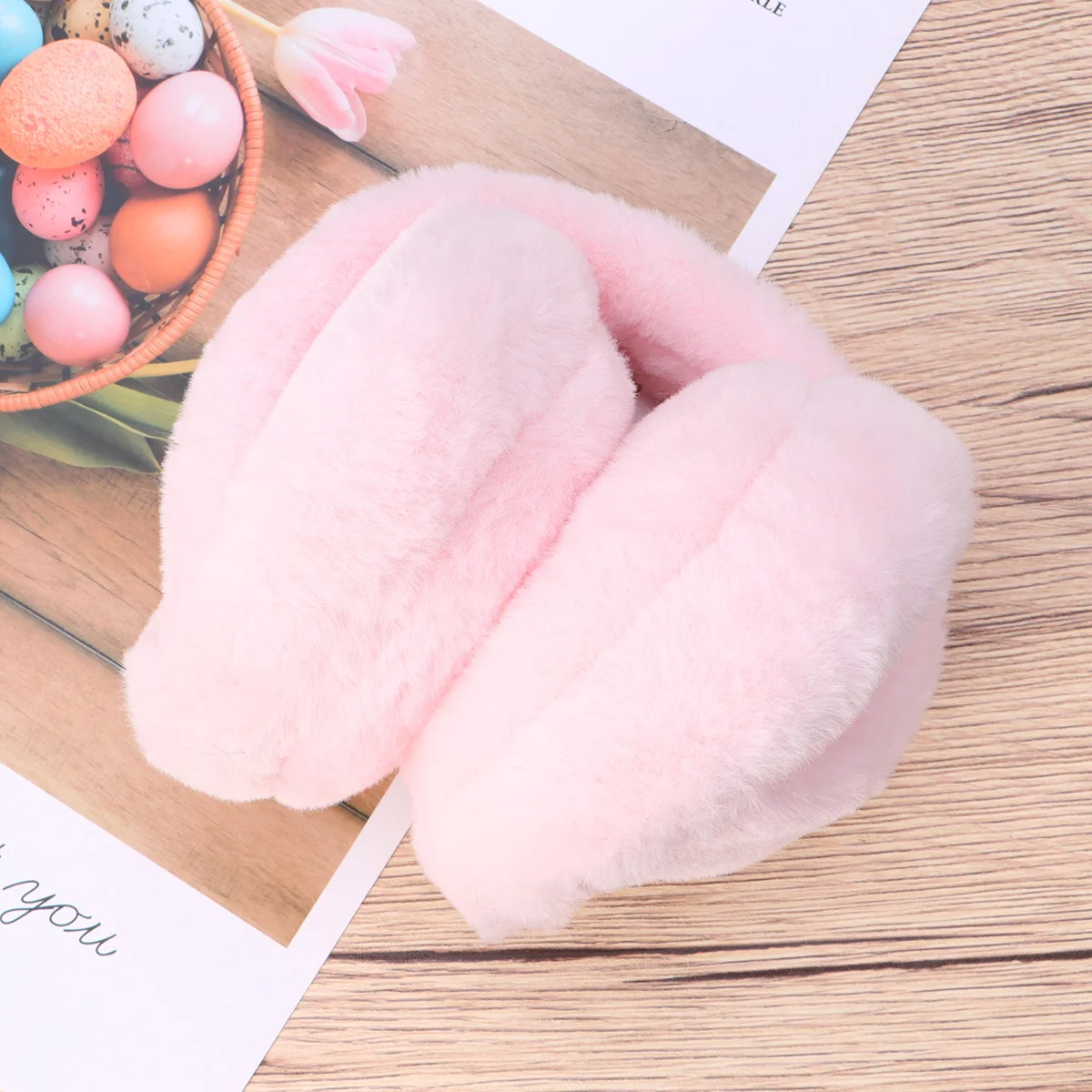 النساء الوردي الشتاء الأذن دفئا الكرتون غطاء للأذنين الدافئة في الهواء الطلق أغطية الرأس الطقس البارد غطاء للأذنين تدفئة الأذن #1
