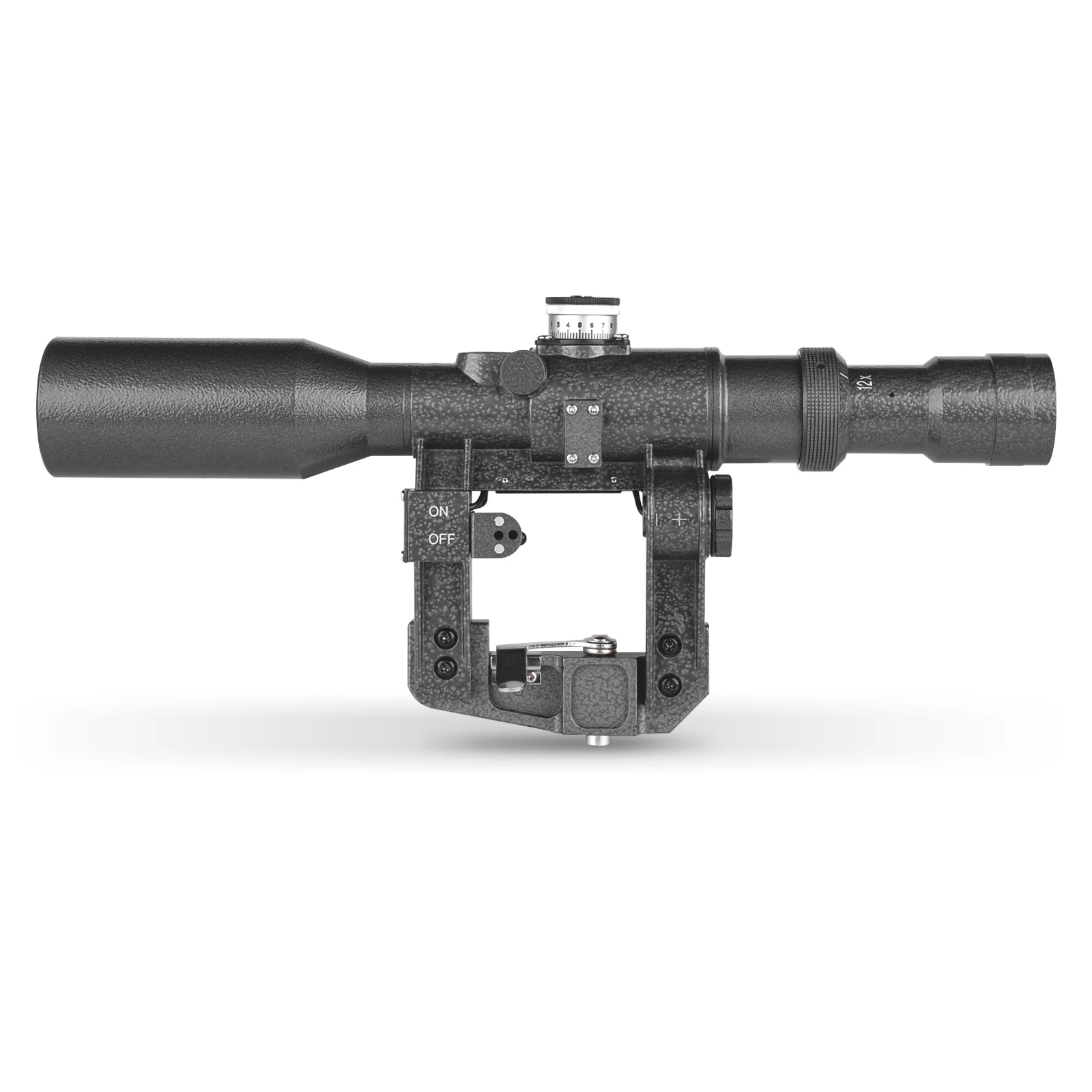 Imagem -03 - Iluminado Tactical Hunting Rifle Scope ak Riflescope Suporte Lateral de Retículo de Vidro Svd 412x42 Ffp Vermelho