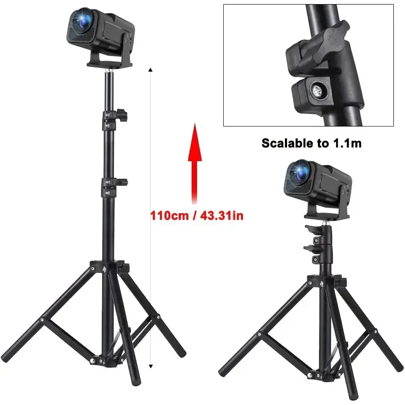 DITONG 110 cm Taşınabilir Braketi magcubic HY300 pro Projektör Tripod standı montaj magcubic HY320mini projektör Ölçeklenebilir