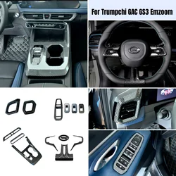 For Trumpchi GAC GS3 Emzoom 2022-2024 Interior Gear Shift Water Cup Panel Air Conditioning Vents Steering Wheel Car Accessories
