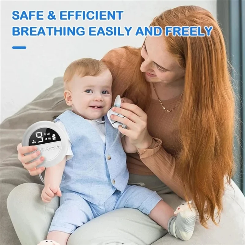Electric Nose Cleaner With Music And Soft Glow Powerful Electric Nasal Aspirator Rechargeable Vacuum For Infants
