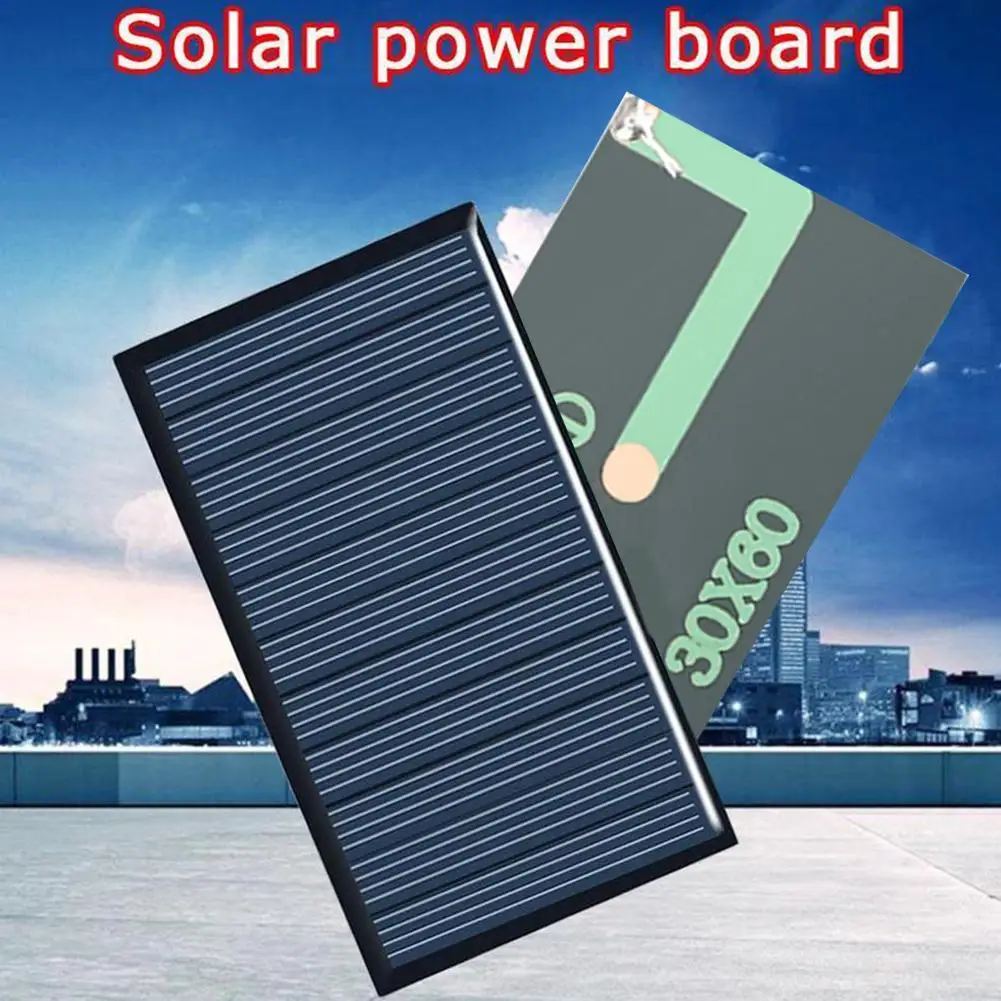 5V 75mA Solar Panel Drop Glue Board DIY Solar Silicon Panels Polycrystalline Board Solar Cell Garden Light Power Accessories